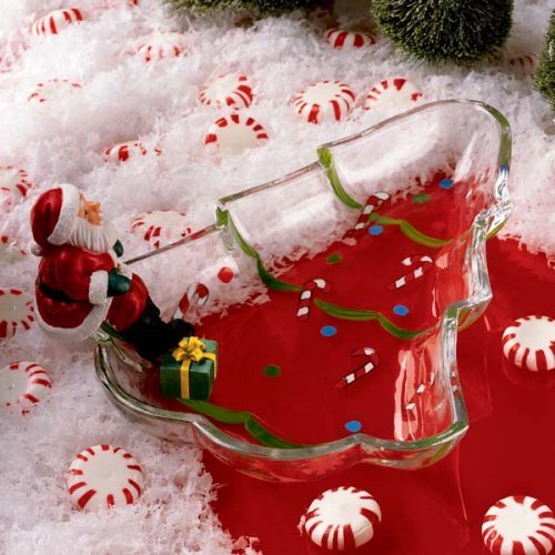 santa christmas decorative candy dish
